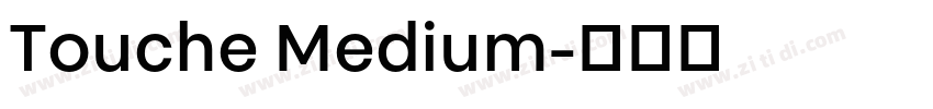 Touche Medium字体转换